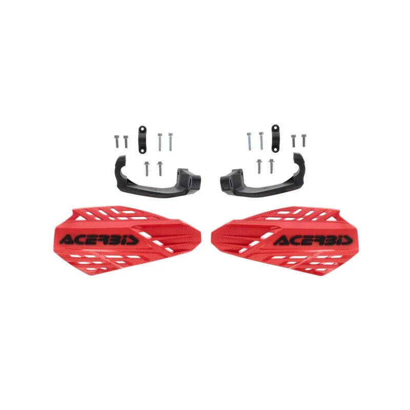 Acerbis Linear Vented Handguard - Red/Black - Main Product View