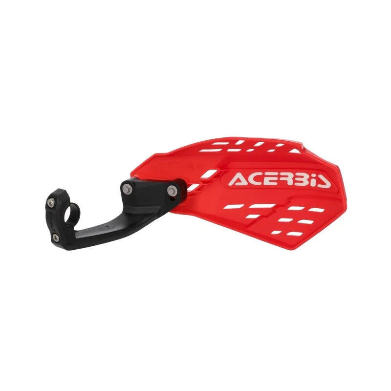 Acerbis Linear Vented Handguard - Red/White - Side View