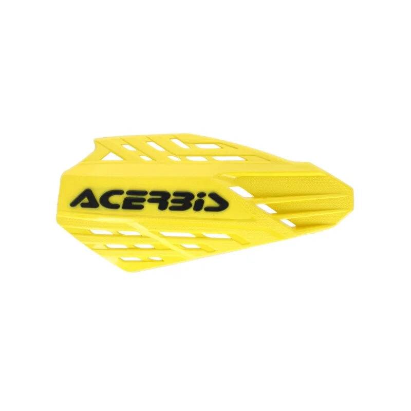 Acerbis Linear Vented Handguard - Yellow/Black - Back View