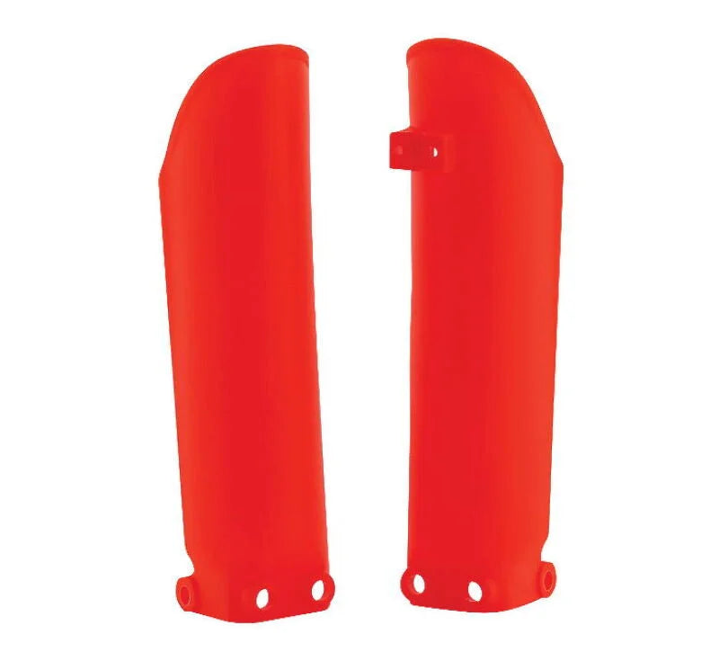 Acerbis Lower Fork Cover Set - Flo-Orange - Side View