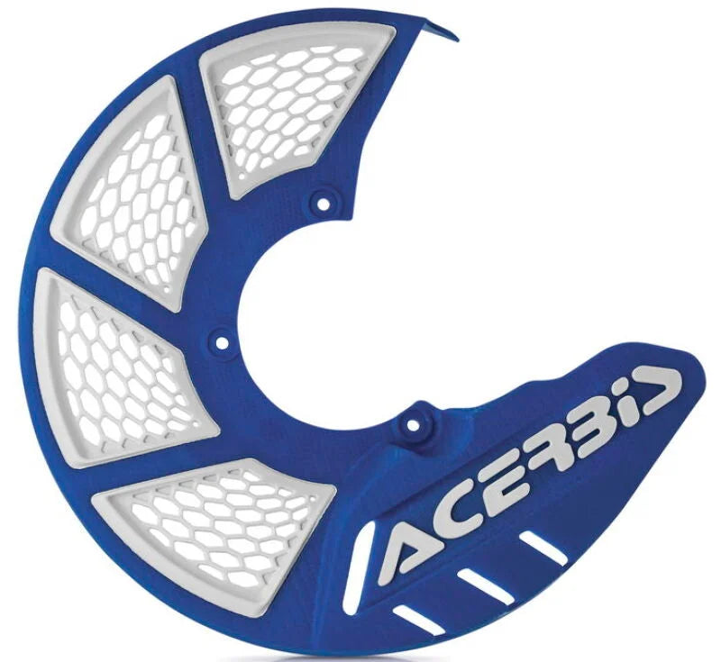 Acerbis X-Brake Disco Cover Vented - Blue/White - Side View