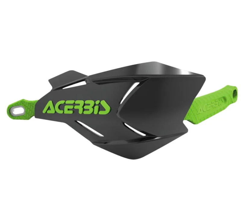 Acerbis X-Factor Handguard - Black/Green - Side View