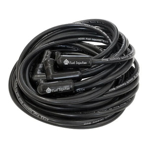 Aces Fuel Injection Inc Black Jack Plug Wires 180 Pro Ceramic Boots AW2010
