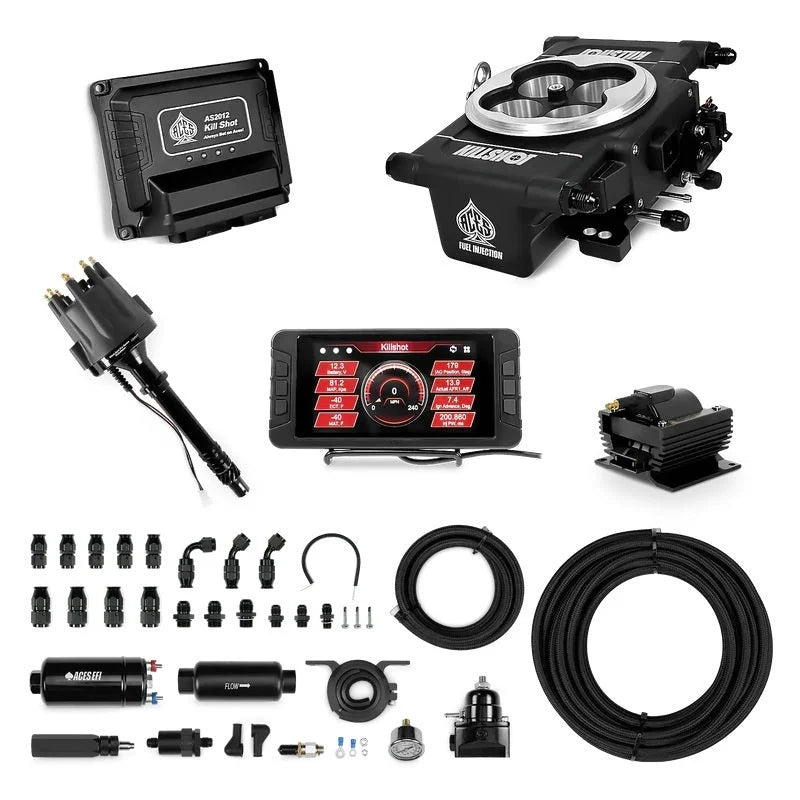 Aces Fuel Injection Inc Killshot EFI  Master Kit Black 255 In-line Pump AS2012B-MK1-D