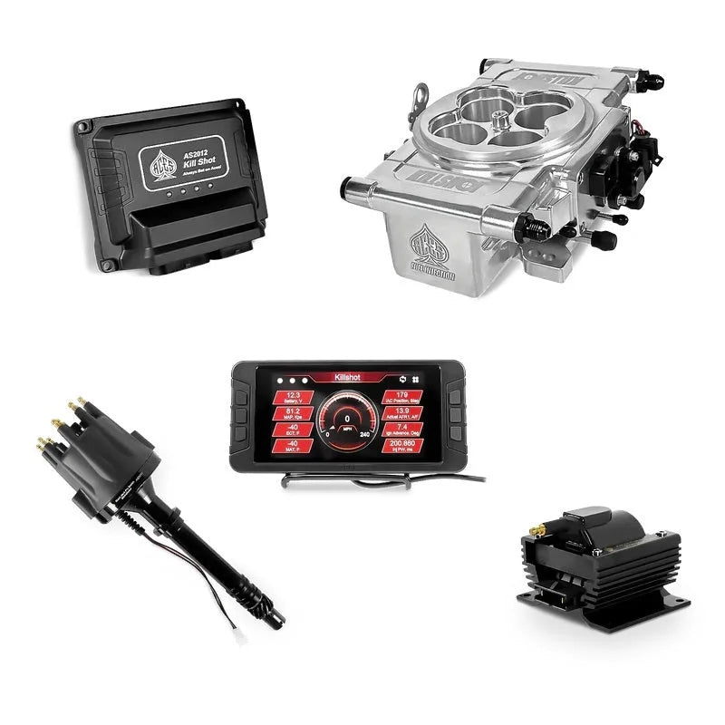 Aces Fuel Injection Inc Killshot EFI Top End Kit Polished SBC/BBC AS2012P-TEK1