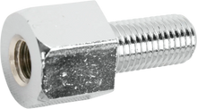 Load image into Gallery viewer, Adapter - Mirror - Universal - M8 x 1.25 Male | M10 x 1.25 Female - Chrome - Main Product View