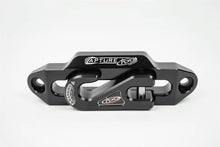 Load image into Gallery viewer, Addictive Desert Designs 1-5/16in Winch Fairlead Plate w/ Recessed Round End Hook - Black - Back View