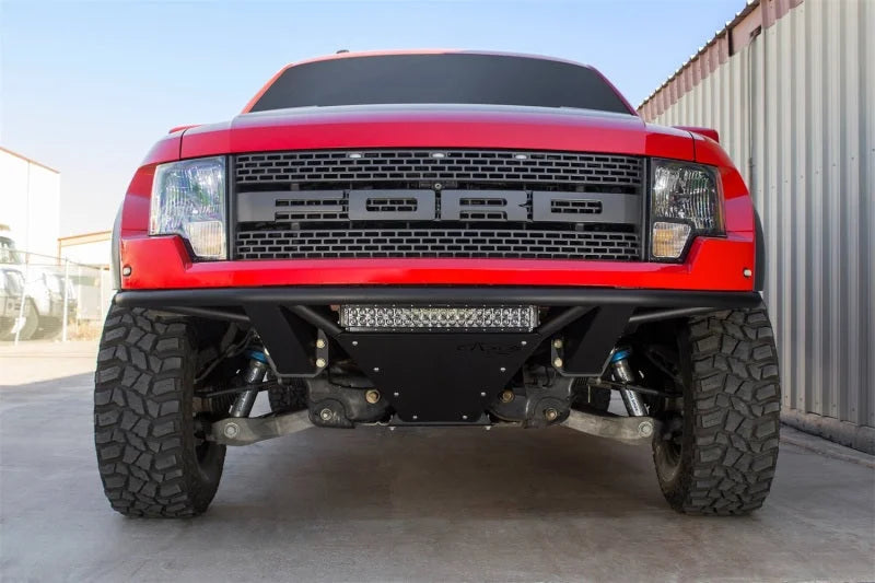 Addictive Desert Designs 10-14 Ford F-150 Raptor ADD PRO Front Bumper - Installation View