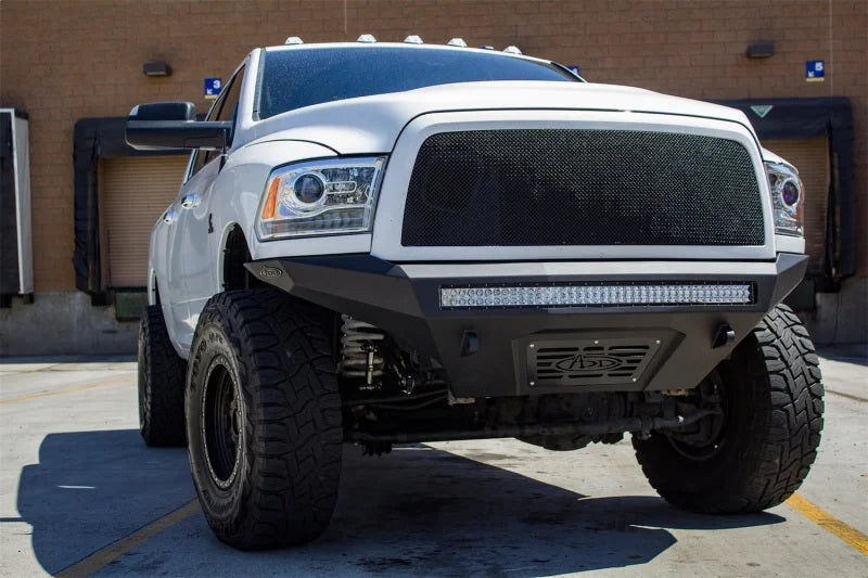 Addictive Desert Designs 10-18 Dodge RAM 2500 Stealth Fighter Front Bumper - Side View