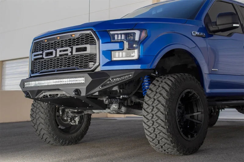 Addictive Desert Designs 15-17 Ford F-150 EcoBoost Stealth Fighter Front Bumper - Side View