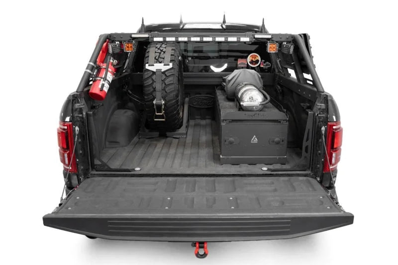 Addictive Desert Designs 15-20 Ford F-150 / 17-20 Raptor Bed Channel Stiffeners - Back View