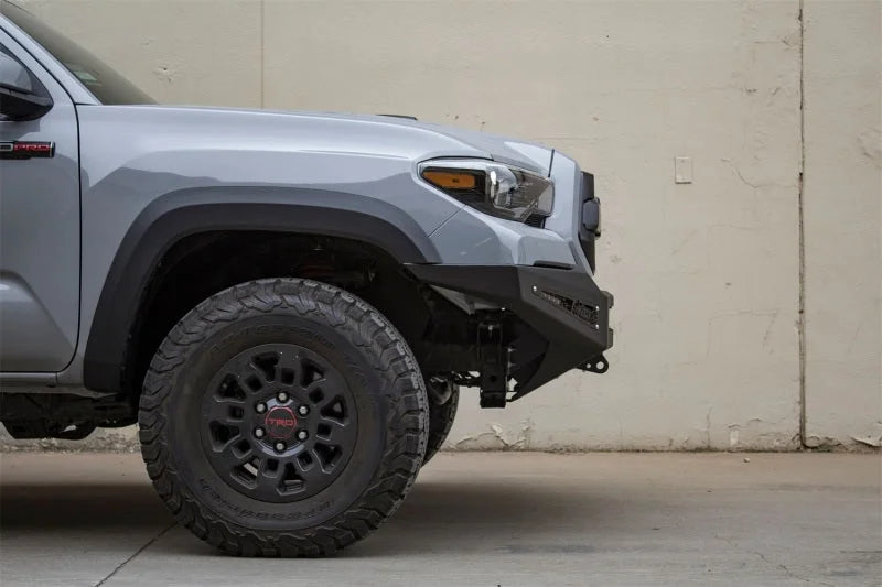 Addictive Desert Designs 16-18 Toyota Tacoma HoneyBadger Front Bumper - Side View