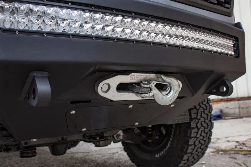 Addictive Desert Designs 16-18 Toyota Tacoma HoneyBadger Front Bumper - Installation View