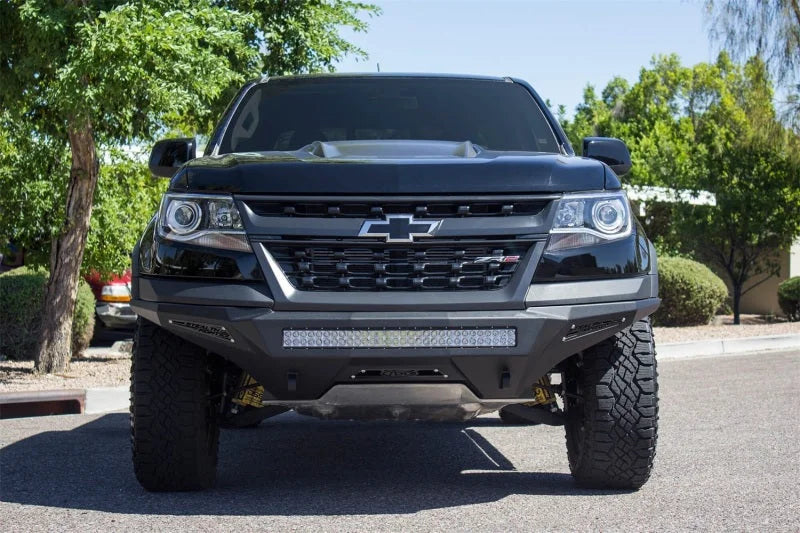 Addictive Desert Designs 17-18 Chevy Colorado Stealth Fighter Front Bumper - Side View