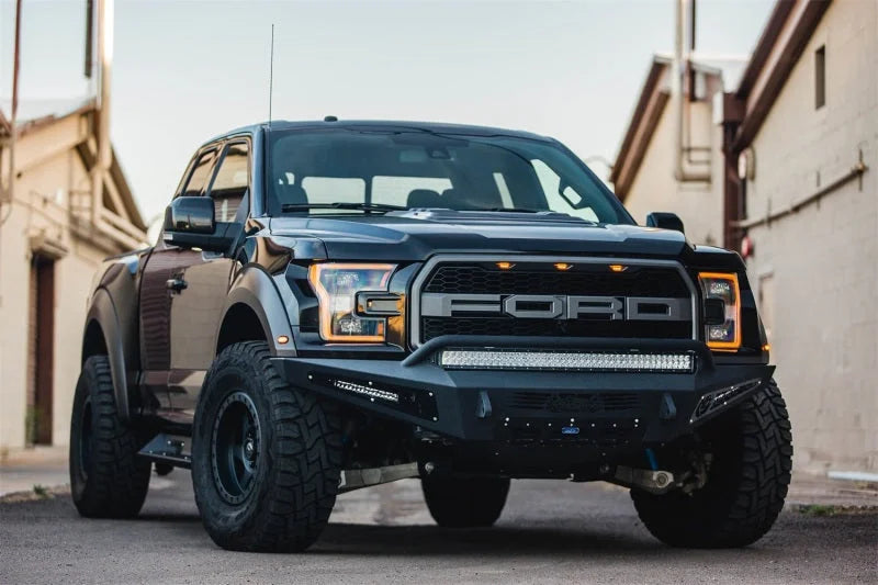 Addictive Desert Designs 17-18 Ford F-150 Raptor HoneyBadger Front Bumper - Main Product View