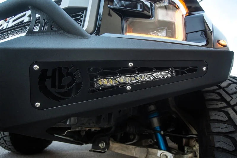Addictive Desert Designs 17-18 Ford F-150 Raptor HoneyBadger Front Bumper - Side View