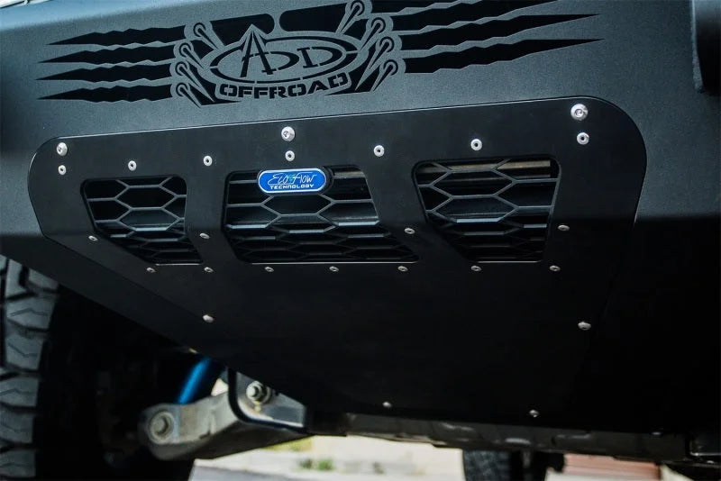 Addictive Desert Designs 17-18 Ford F-150 Raptor HoneyBadger Front Bumper - Back View