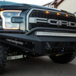 Load image into Gallery viewer, Addictive Desert Designs 17-18 Ford F-150 Raptor HoneyBadger Front Bumper - Installation View