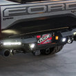 Load image into Gallery viewer, Addictive Desert Designs 17-18 Ford F-150 Raptor HoneyBadger Rear Bumper w/ 10in SR LED Mounts - Installation View