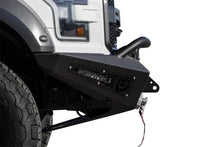 Load image into Gallery viewer, Addictive Desert Designs 17-18 Ford F-150 Raptor HoneyBadger Front Bumper w/ Winch Mount - Installation View
