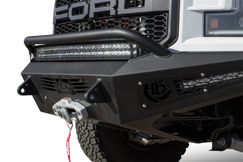 Addictive Desert Designs 17-18 Ford F-150 Raptor HoneyBadger Front Bumper w/ Winch Mount - Additional View 5