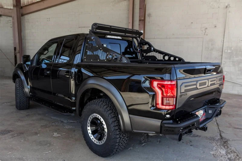 Addictive Desert Designs 17-18 Ford F-150 Raptor Race Series Chase Rack w/ 2017 Grill Pattern - Side View