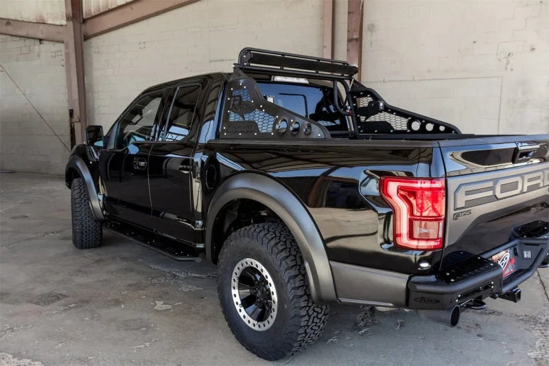 Addictive Desert Designs 17-18 Ford F-150 Raptor Race Series Chase Rack w/ 2017 Grill Pattern - Installation View