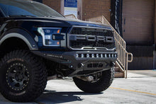 Load image into Gallery viewer, Addictive Desert Designs 17-18 Ford F-150 Raptor Stealth Fighter Front Bumper - Side View