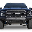 Load image into Gallery viewer, Addictive Desert Designs 17-18 Ford F-150 Raptor Stealth Fighter Front Bumper - Installation View