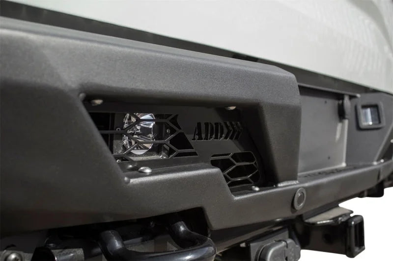 Addictive Desert Designs 17-18 Ford F-150 Raptor Stealth Fighter Rear Bumper - Side View
