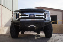 Load image into Gallery viewer, Addictive Desert Designs 17-18 Ford F-250 HoneyBadger Front Bumper w/ Winch Mount - Installation View