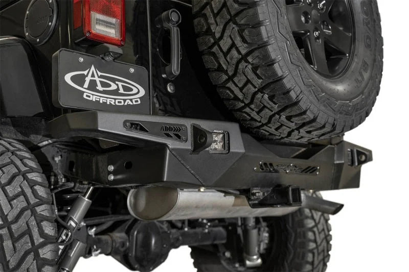 Addictive Desert Designs 17-18 Jeep JK Stealth Fighter HD Rear Bumper - Side View