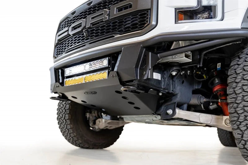 Addictive Desert Designs 17-20 Ford F-150 Raptor ADD PRO Bolt-On V2 Front Bumper - Installation View
