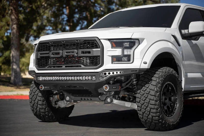 Addictive Desert Designs 17-20 Ford F-150 Raptor Rock Fighter Frame Cut Front Bumper - Main Product View
