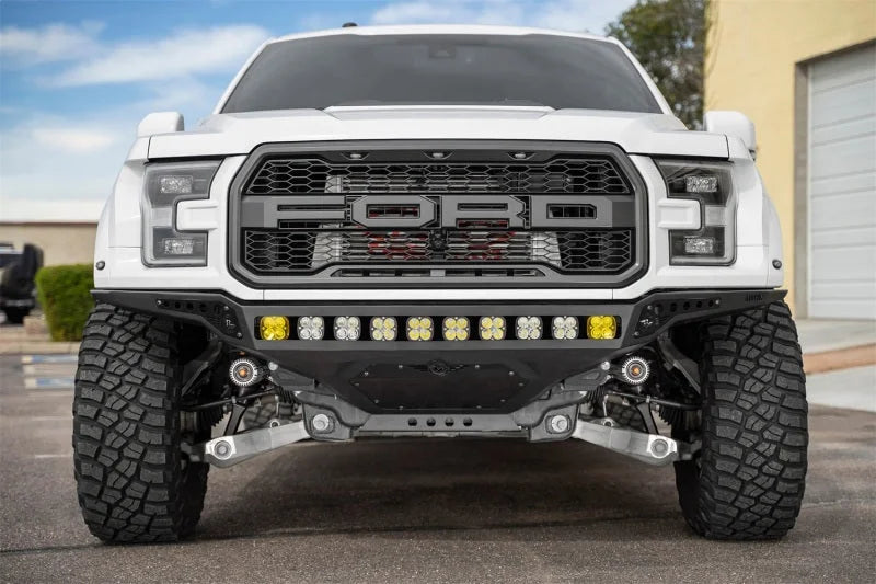 Addictive Desert Designs 17-20 Ford F-150 Raptor Rock Fighter Frame Cut Front Bumper - Additional View 6