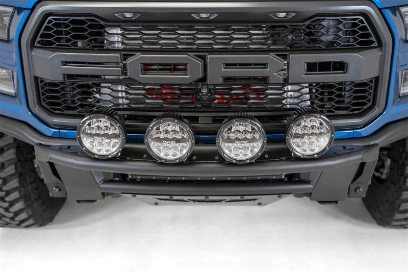 Addictive Desert Designs 17-20 Ford Raptor Pro Bolt-On Front Bumper - Hammer Black - Back View