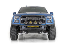 Load image into Gallery viewer, Addictive Desert Designs 17-20 Ford Raptor Pro Bolt-On Front Bumper - Hammer Black - Installation View