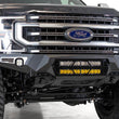 Load image into Gallery viewer, Addictive Desert Designs 17-20 Ford Super Duty Bomber Front Bumper w/ Mounts For 20in Light Bars - Side View