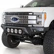 Load image into Gallery viewer, Addictive Desert Designs 17-20 Ford Super Duty Bomber Front Bumper w/ Mounts For 4 Rigid 360 6in - Back View