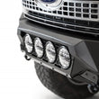 Load image into Gallery viewer, Addictive Desert Designs 17-20 Ford Super Duty Bomber Front Bumper w/ Mounts For 4 Rigid 360 6in - Installation View