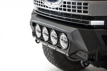 Load image into Gallery viewer, Addictive Desert Designs 17-20 Ford Super Duty Bomber Front Bumper w/ Mounts For 4 Rigid 360 6in - Installation View