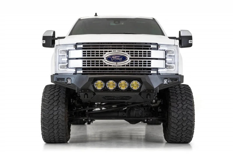 Addictive Desert Designs 17-20 Ford Super Duty Bomber Front Bumper w/ Mounts For 4 Rigid 360 6in - Additional View 5