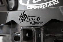 Load image into Gallery viewer, Addictive Desert Designs 17-20 Ford Super Duty Bomber HD Rear Bumper w/ Mounts For Cube Lights - Installation View