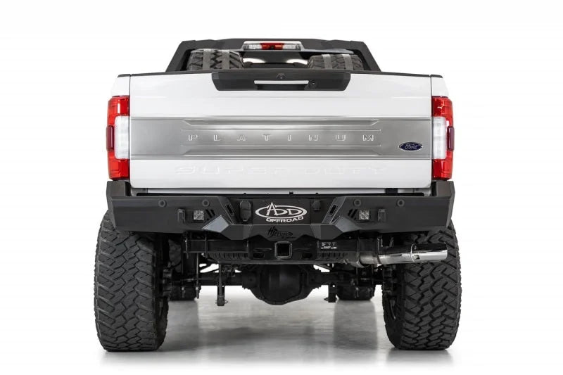 Addictive Desert Designs 17-20 Ford Super Duty Bomber HD Rear Bumper w/ Mounts For Cube Lights - Additional View 6