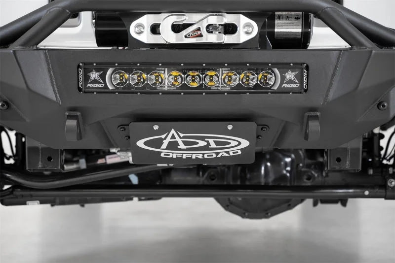 Addictive Desert Designs 18-20 Jeep Gladiator JT Front License Plate Bracket - Back View