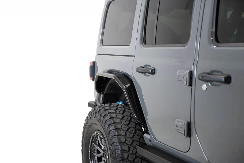 Addictive Desert Designs 18-21 Jeep Wrangler JL/JT Stealth Fighter Rear Fenders - Installation View