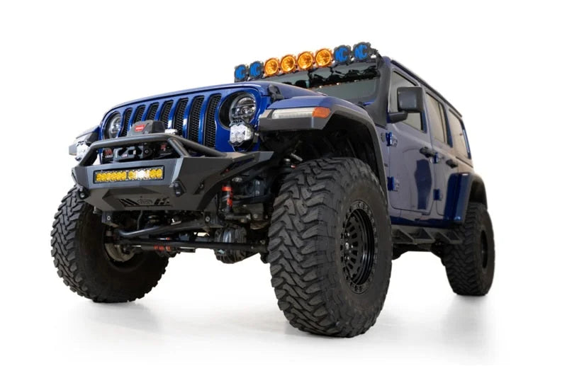 Addictive Desert Designs 18-23 Jeep Gladiator/Wrangler JT/JL Stealth Fighter Front Bumper - Back View