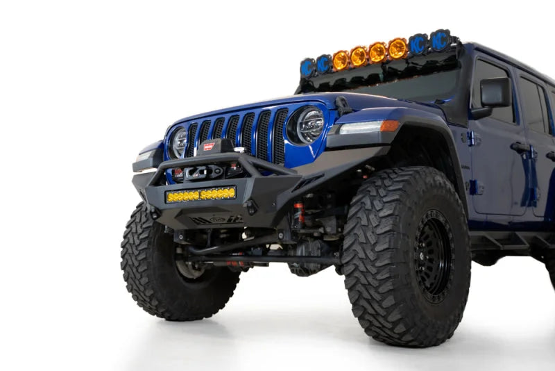 Addictive Desert Designs 18-23 Jeep Wrangler JL/JT Stealth Fighter Front Bumper - Back View