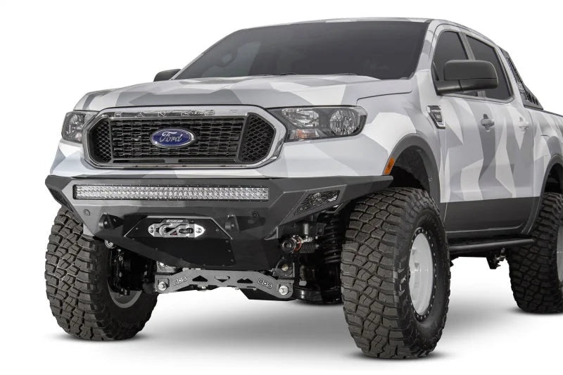 Addictive Desert Designs 19-20 Ford Ranger Stealth Fighter Front Bumper - Side View