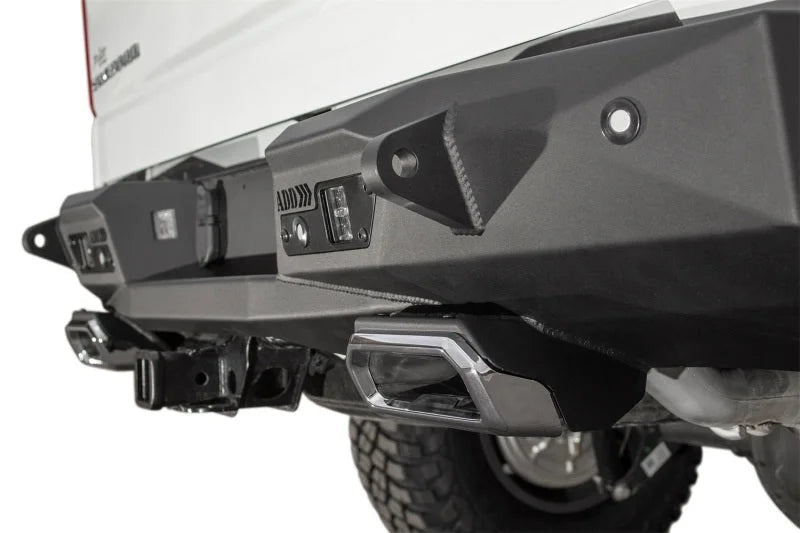 Addictive Desert Designs 19-20 GM 1500 Stealth Fighter Rr Bumper w/ Backup Sensor Cutouts - Back View